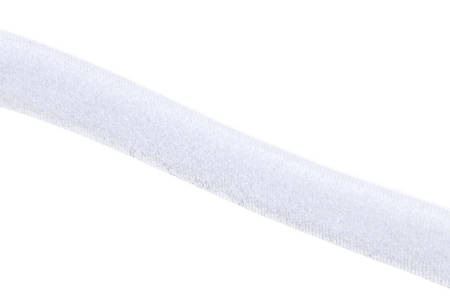 Biała taśma rzepowa bez kleju pętelka o szer. 20 mm